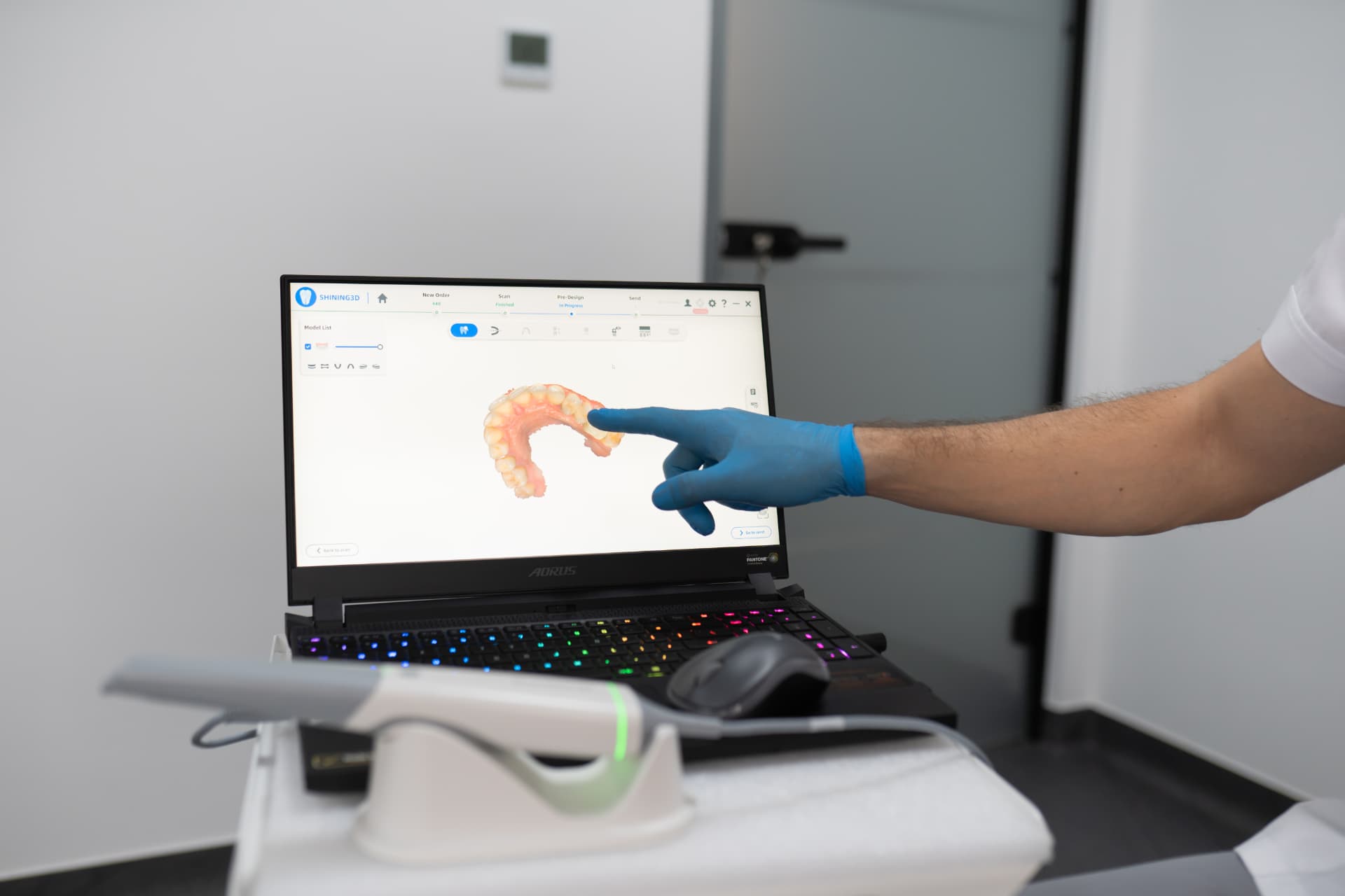 Planificare digitală după scanare intraorală 3D în cabinetul de ortodonție Dr. Vuță